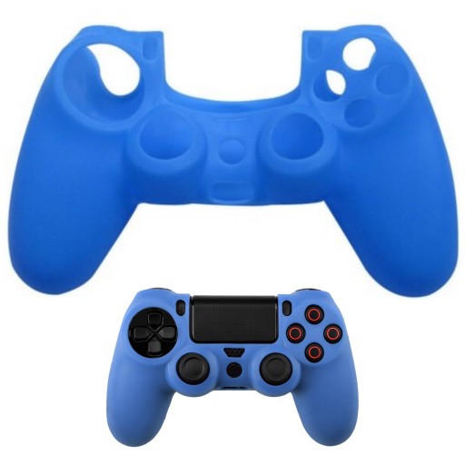 Osłona Etui Nakładka Sylikon Pada PS4 niebieski