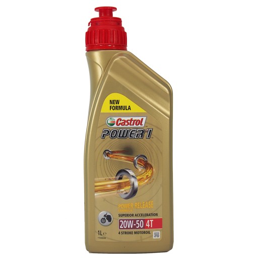 CASTROL Power 1 4T 20w50 1L - półsyntetyczny olej motocyklowy