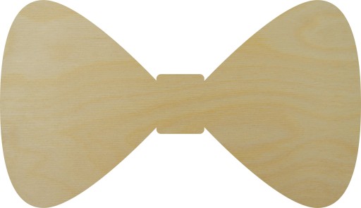 Kokardka z drewna 3 z drewniana ze sklejki 10cm