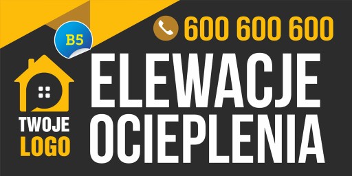 Baner reklamowy - Elewacje ocieplenia 2,5x1,25