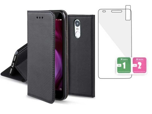 ETUI SLIM BOOK CASE XIAOMI REDMI NOTE 4 + SZKŁO 9H