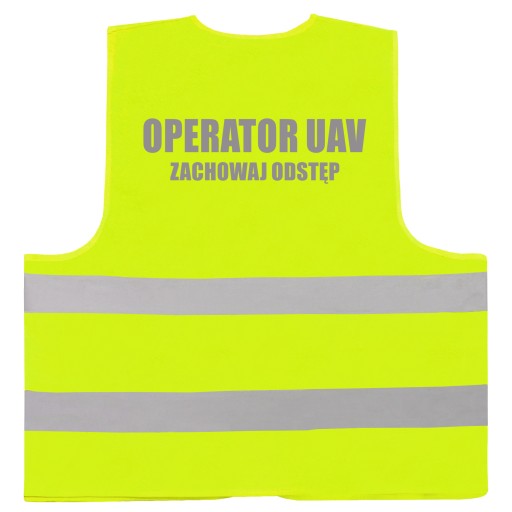 ODPORNA KAMIZELKA OPERATOR UAV ODBLASKOWE LOGO XL