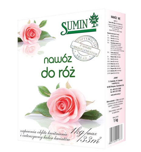 Sumin nawóz pod róże do róż wszystkich odmian nawozy granulowane 1kg