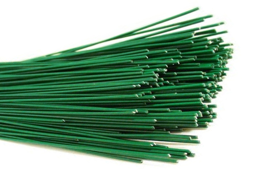 Drucik Florystyczny Drut Wyrobowy Zielony Łodyga 40cm 1kg 1,0mm