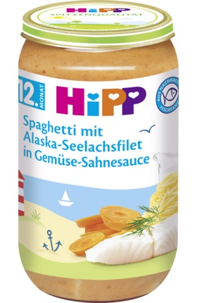 HIPP BIO SPAGHETTI MINTAJ WARZYWA SOS 1r 250g