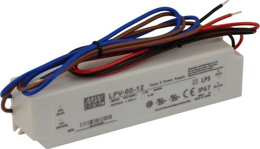 Zasilacz MeanWell LPV-60-12 12V DC 5A 60W IP67