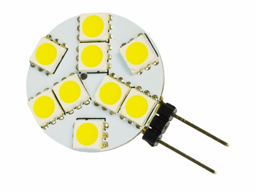 Żarówka G4 9 LED 12VDC 2W 5050 SMD 150lm Ciepły