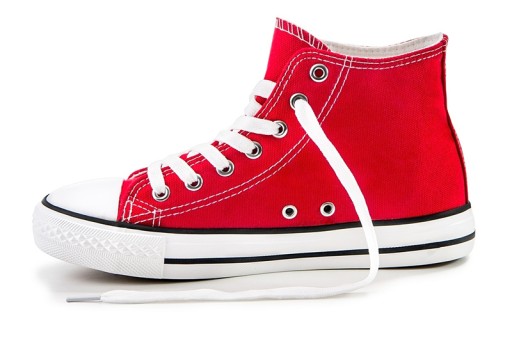 Buty męskie TrAmPki czerwone Tenisówki WySoKiE 41