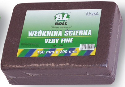 BOLL WŁÓKNINA ŚCIERNA BORDO VERY FINE 150x200mm