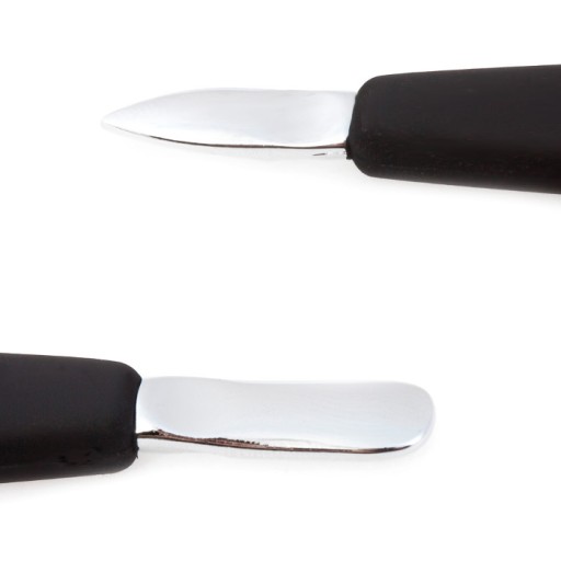 Kopytko metalowe Pusher do manicure dwustronne