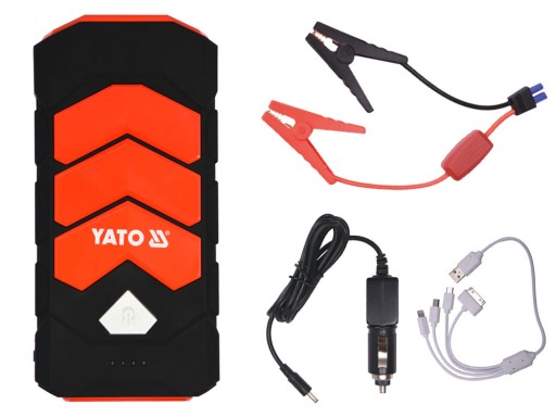 YATO URZĄDZENIE ROZRUCHOWE POWERBANK JUMP STARTER 9000mAh 12V 400A LATARKA