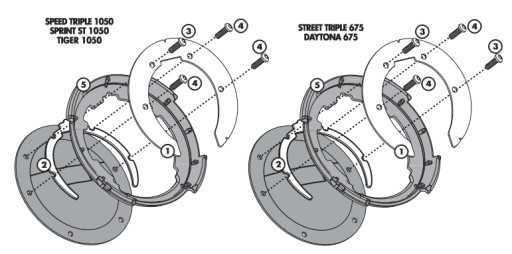 КАППА BF02K КРЕПЛЕНИЕ АДАПТЕР TANKLOCK ТРИУМФ