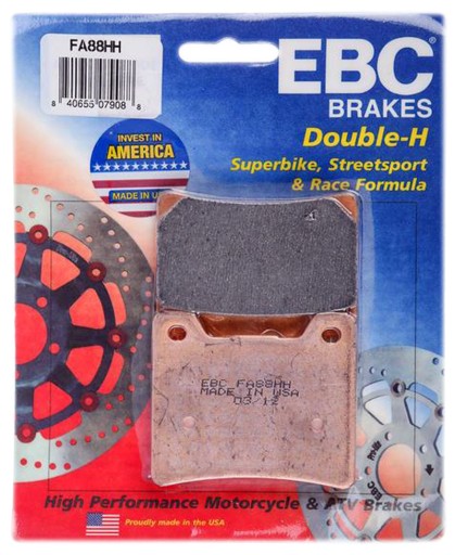 FA88HH - КОЛОДКИ ЗАДНІ EBC BT XV XVS 1100 V-MAX 1200 FJ 88HH