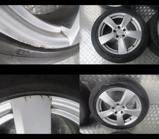 wheels discs tyres Mercedes E-klasa W 212 17 4mm