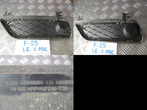 grid of a bumper left + pdc BMW X3 F25