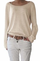 Mikos Dámsky oversize sveter s dlhým rukávom 632
