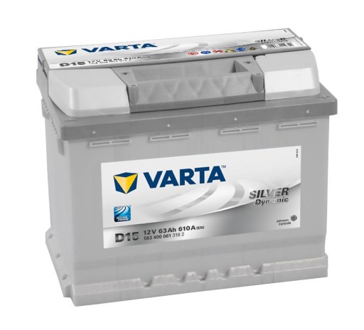 5634000613162 - Аккумулятор VARTA SILVER DYNAMIC 63AH, 610a, D15