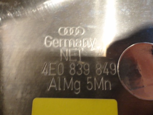sheet metal + window regulator left rear AUDI A8 D3 1