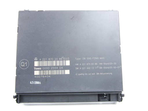 module control unit Mercedes W221