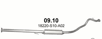 09.10 - ЦЕНТРАЛЬНЫЙ ГЛУШИТЕЛЬ HONDA CR-V 09/10