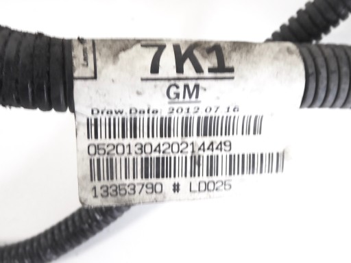 kabelbaum kabelsatz lüfter 13353790 OPEL ASTRA J 1.7 CDTI