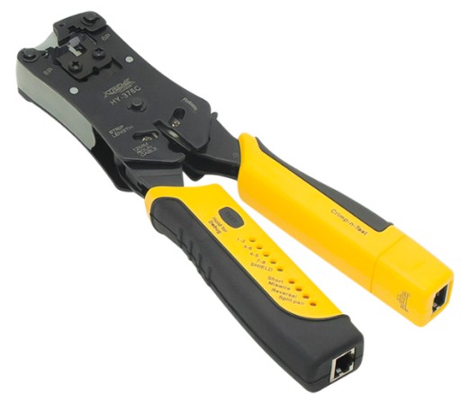 RJ45 RJ11 МЕРЕЖЕВИЙ ТЕСТЕР КАБЕЛЮ LAN ОБТИСКНИЙ ІНСТРУМЕНТ (4780)