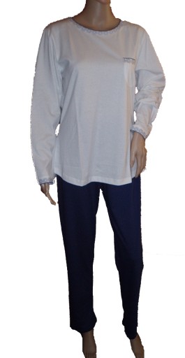 Dámske pyžamo Cana 005 bavlna dlhý rukáv XXL