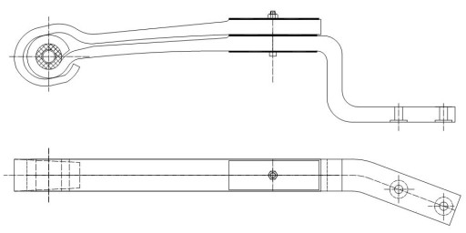 2807 - РЕССОРА РЕССОРЫ KASSBOHRER 2P ХОККЕЙ ПРАВЫЙ