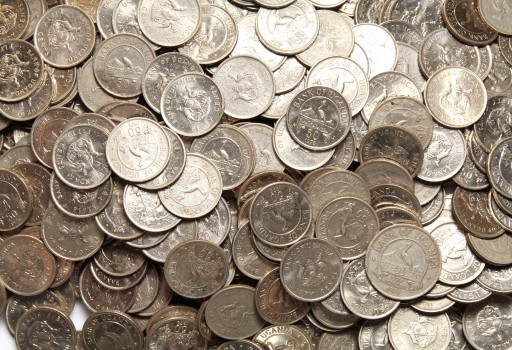 Sama Stara UGANDA - monety EGZOTYCZNE - zestaw 1 KG Kilogram - MIX monet