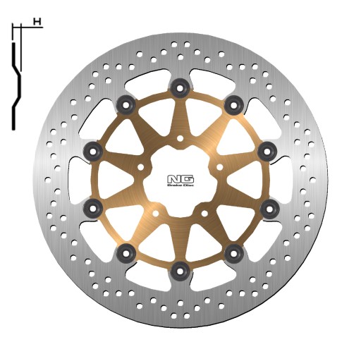 NG458 ТОРМОЗНОЙ ДИСК ПЕРЕДНИЙ SUZUKI GSX1400 01-