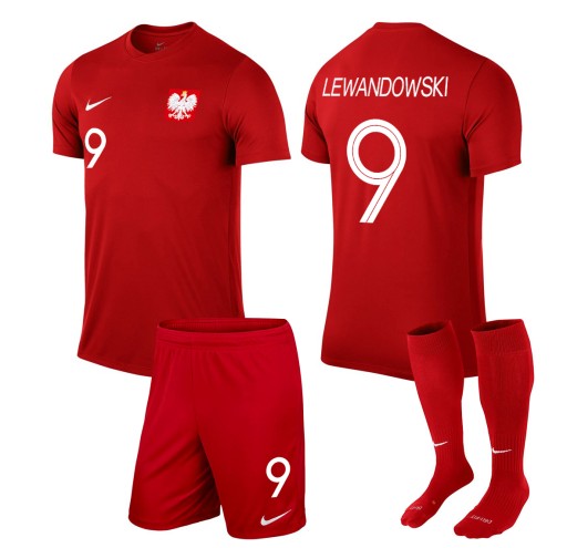 KOMPLET NIKE POĽSKO LEWANDOWSKI 2018 122-128