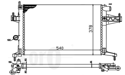 RADIATEUR EAUX COMBO 1.4 1.6 04- CORSA C TIGRA 1.8 photo 3 - milautoparts-fr.ukrlive.com