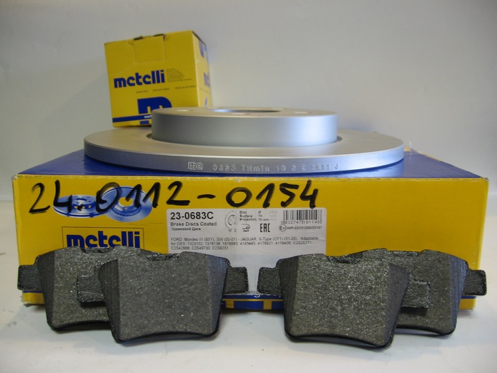 METELLI DISQUES SABOTS DE FREIN ARRIÈRE MONDEO 3 MK3 photo 1 - milautoparts-fr.ukrlive.com