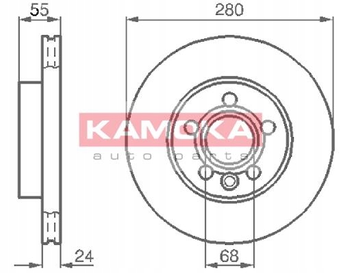 DISCS BRAKE 2 PIECES FRONT FOR VW TRANSPORTER T4 photo 2 - milautoparts-fr.ukrlive.com