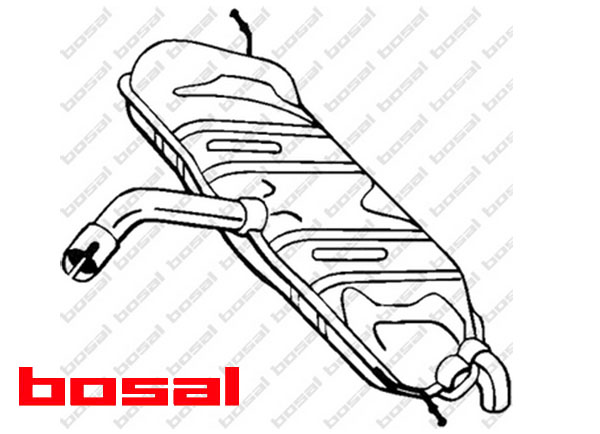 POT D'ÉCHAPEMENT FINAL VW GOLF VI GOLF PLUS 1.4I 80KM photo 1 - milautoparts-fr.ukrlive.com