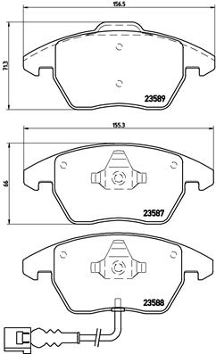 DISCS PADS BREMBO FRONT VW SCIROCCO TOURAN 312 photo 3 - milautoparts-fr.ukrlive.com