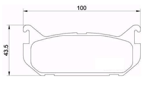 PADS BRAKE FRONT OPEL SPEEDSTAR, LANCER photo 1 - milautoparts-fr.ukrlive.com