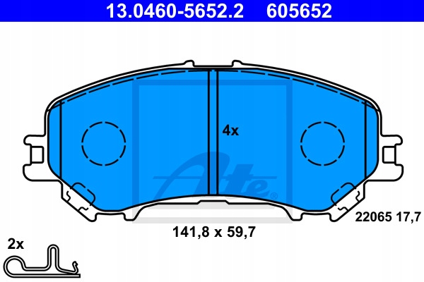 DISCS PADS ATE FRONT - RENAULT KADJAR photo 3 - milautoparts-fr.ukrlive.com