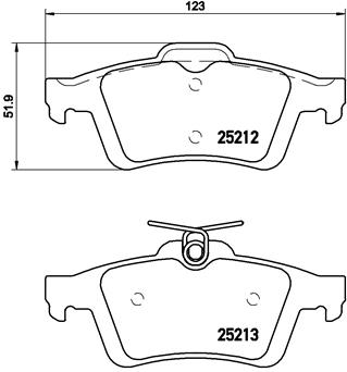 DISCS PADS BREMBO REAR - FORD KUGA II photo 3 - milautoparts-fr.ukrlive.com