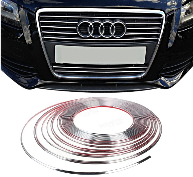 FACING, PANEL CHROME CHROMIZED ON RADIATOR GRILLE AUDI A4 B6 B7 B9 A3 8P 8V Q3 Q5 photo 1 - milautoparts-fr.ukrlive.com