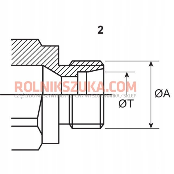 RACCORD RAPIDE HYDRAULIQUE M22X1,5 AG 3CFPV JD CASE