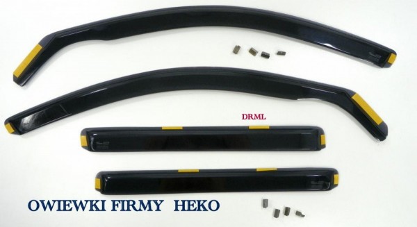 SIDE-WINDOW DEFLECTORS DOOR VW GOLF 6 VI 2008-2012 FRONT+REAR photo 1 - milautoparts-fr.ukrlive.com