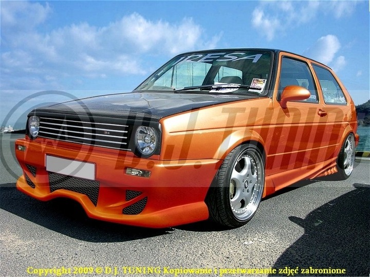 VW GOLF II * FACING, PANEL ON GRILL-LAMPY * DJ-TUNING photo 2 - milautoparts-fr.ukrlive.com