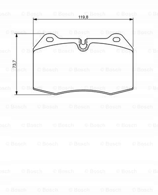 BOSCH PADS BRAKE CITROEN photo 7 - milautoparts-fr.ukrlive.com