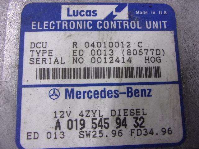 MERCEDES W210 CONTRÔLEUR A0195459432 0265109053