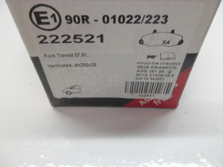 PADS BRAKE FRONT FORD TRANSIT NEW 222521 photo 3 - milautoparts-fr.ukrlive.com