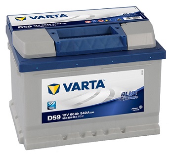 BATTERY VARTA BLUE 60AH 540A 60 AH D59 DELIVERY photo 1 - milautoparts-fr.ukrlive.com