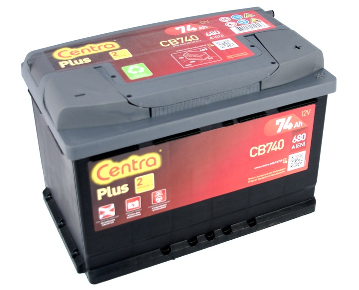 BATTERY CENTRA PLUS 74AH 680A CB740 P+ photo 5 - milautoparts-fr.ukrlive.com