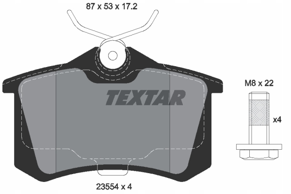 2× TEXTAR 92057200 DISQUE DE FREIN + TEXTAR SABOTS DE FREIN ARRIÈRE AUDI A3 A4 B5 B6 A6 C5 TT photo 3 - milautoparts-fr.ukrlive.com