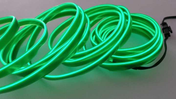 CÂBLE À FIBRES OPTIQUES VERT EL WIRE AMBIENT VOILE LED 5M photo 2 - milautoparts-fr.ukrlive.com